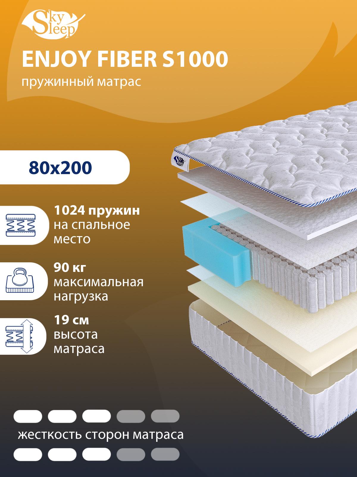 Матрас SkySleep ENJOY FIBER S1000