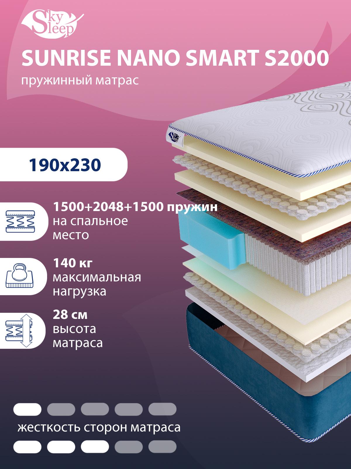 Матрас SkySleep SUNRISE NANO Smart S2000