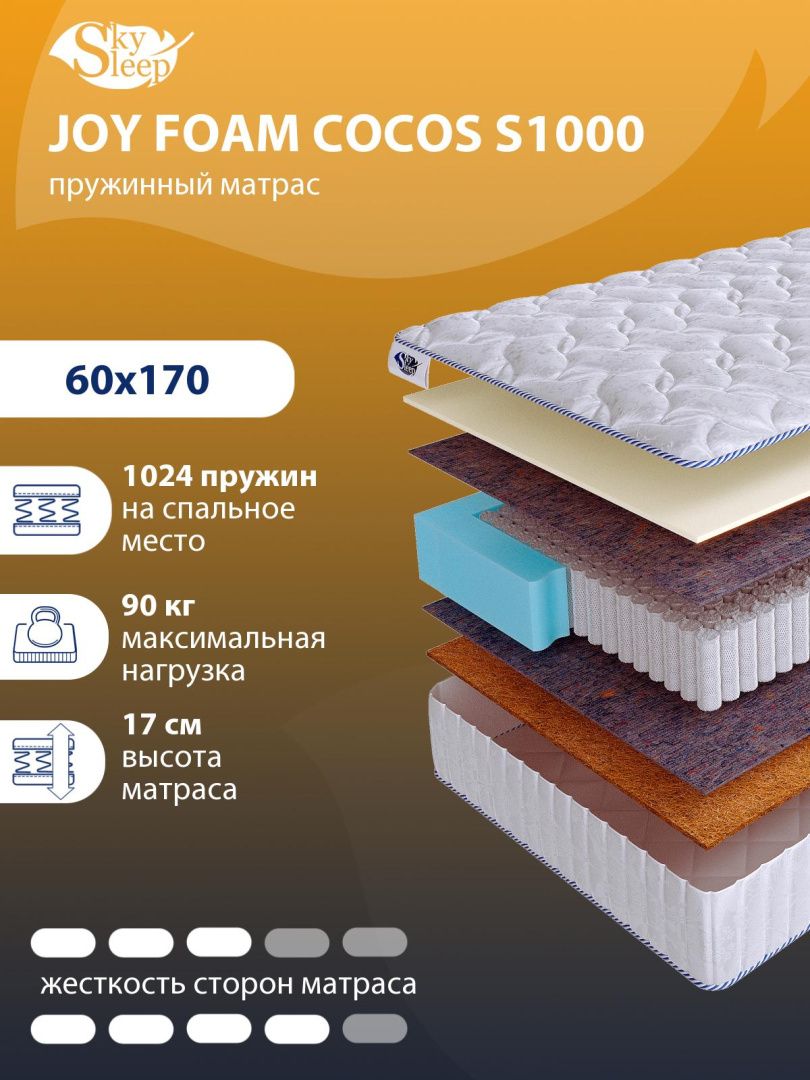 Матрас SkySleep JOY FOAM COCOS S1000