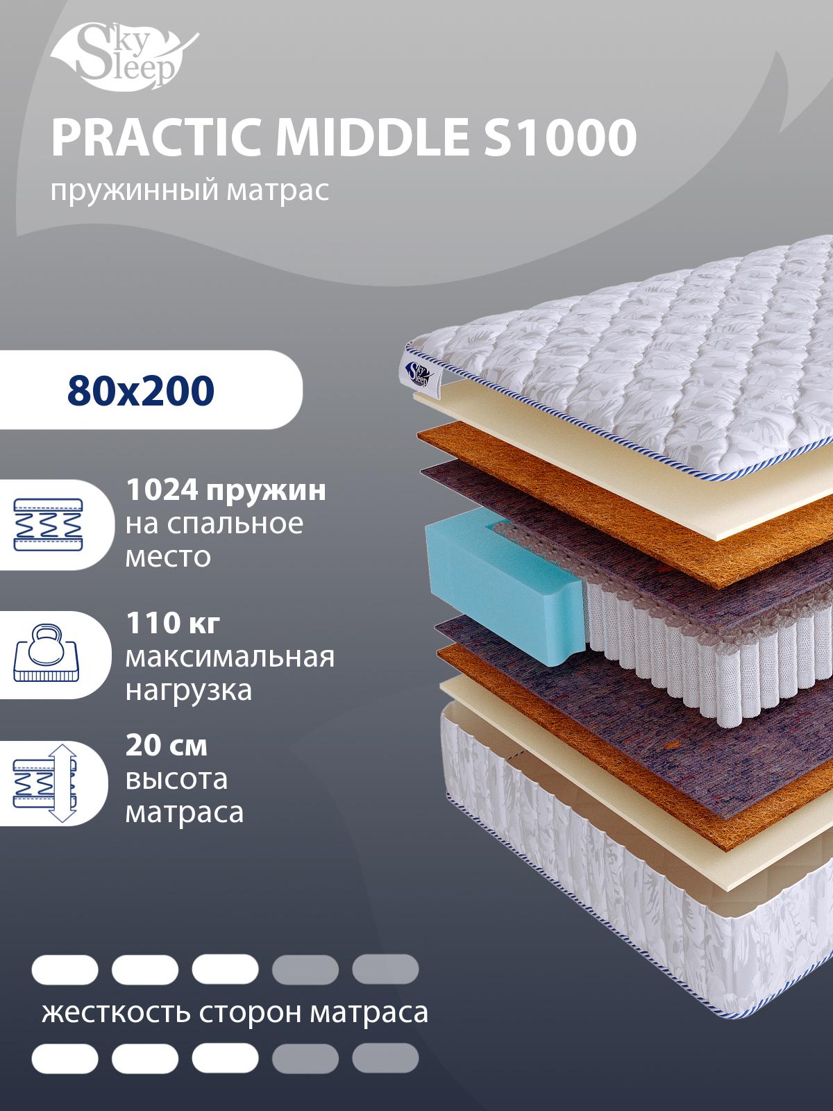 Матрас SkySleep PRACTIC MIDDLE S1000