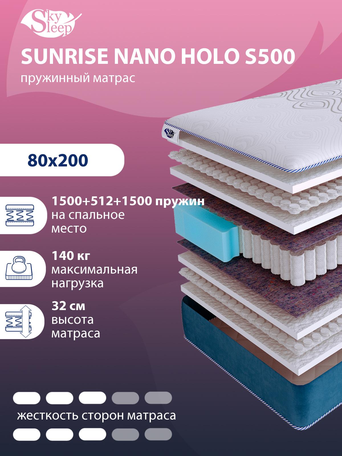 Матрас SkySleep SUNRISE NANO Holo S500