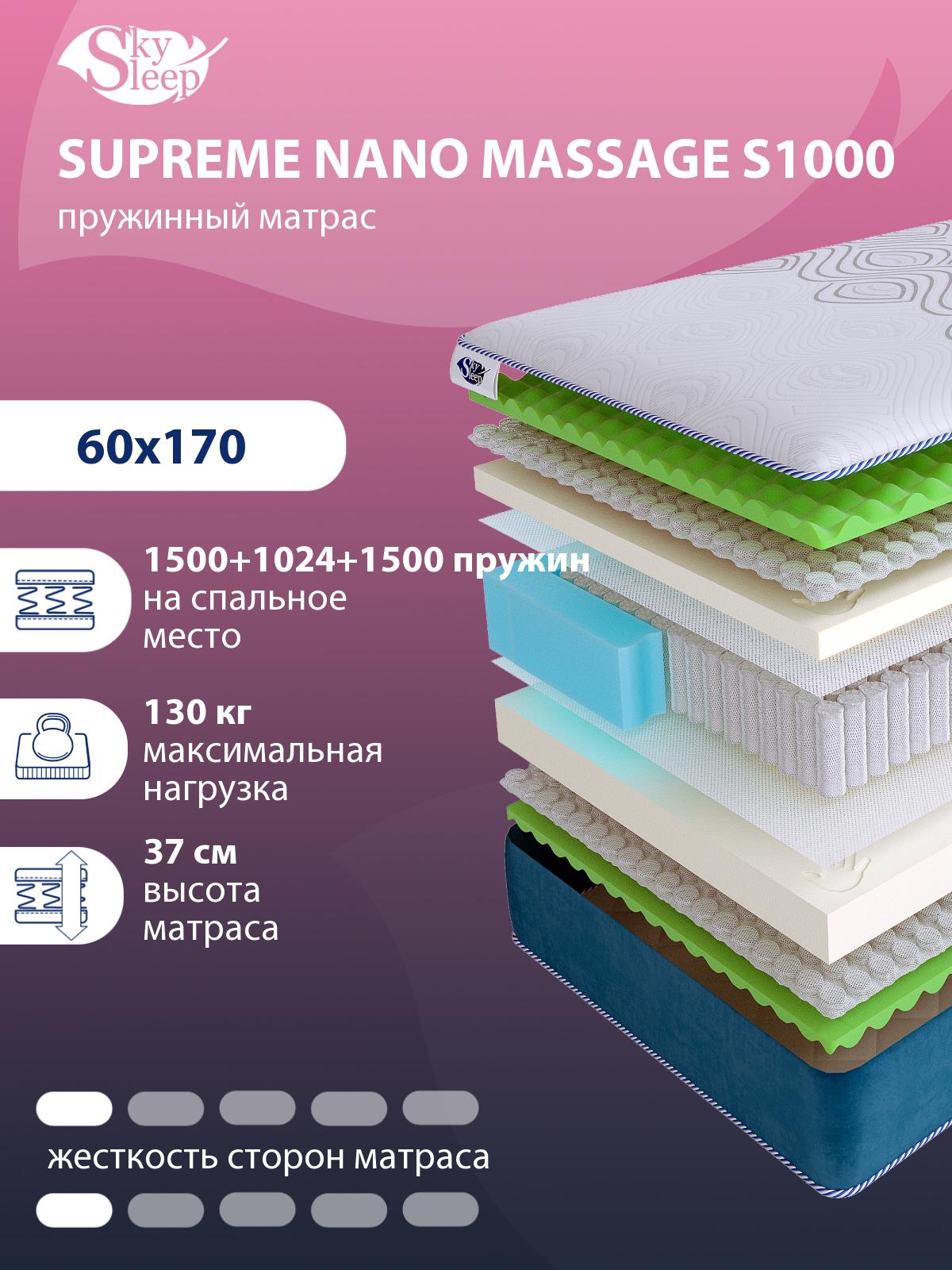 Матрас SkySleep SUPREME NANO MASSAGE S1000