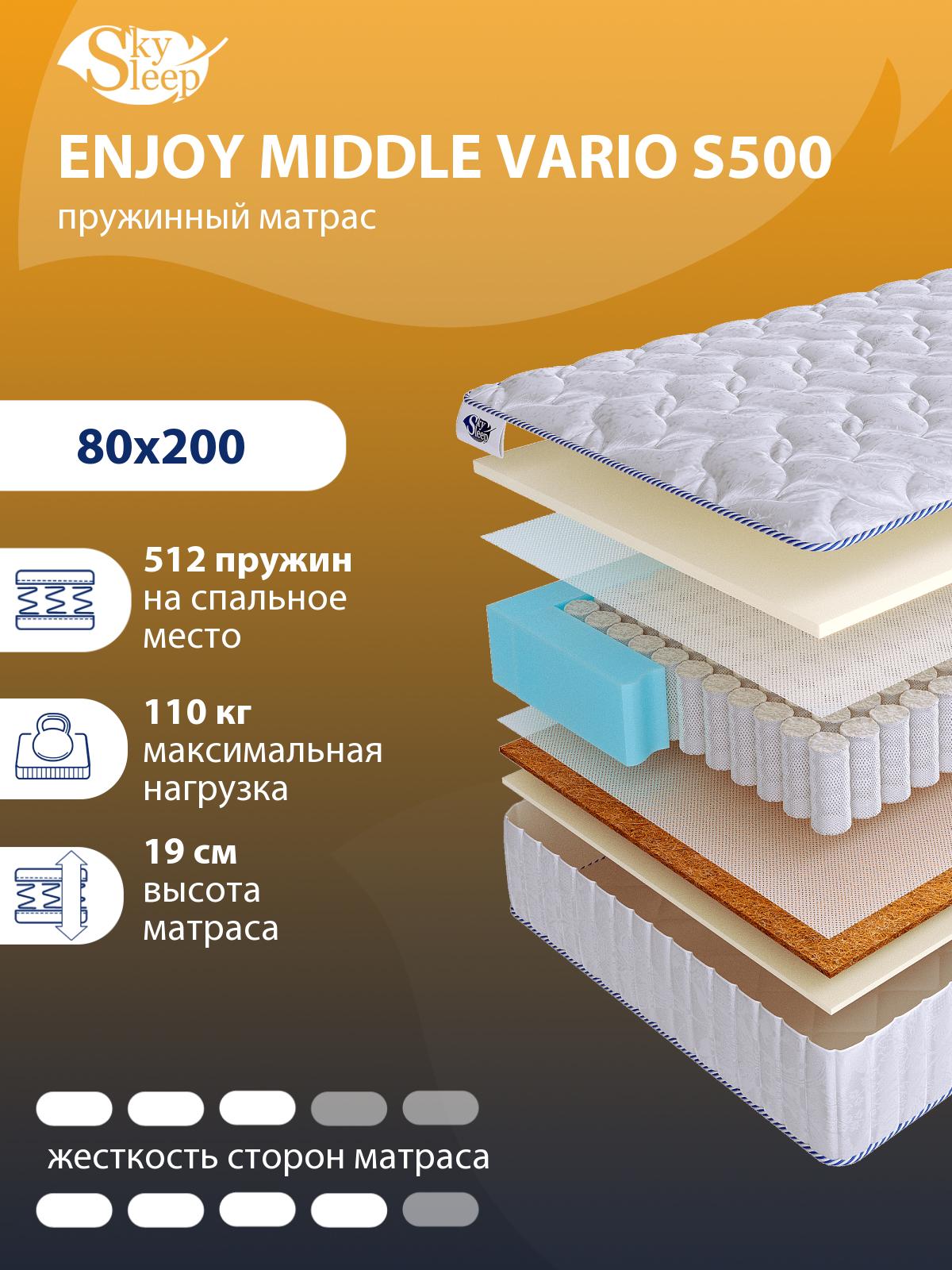 Матрас SkySleep ENJOY MIDDLE VARIO S500