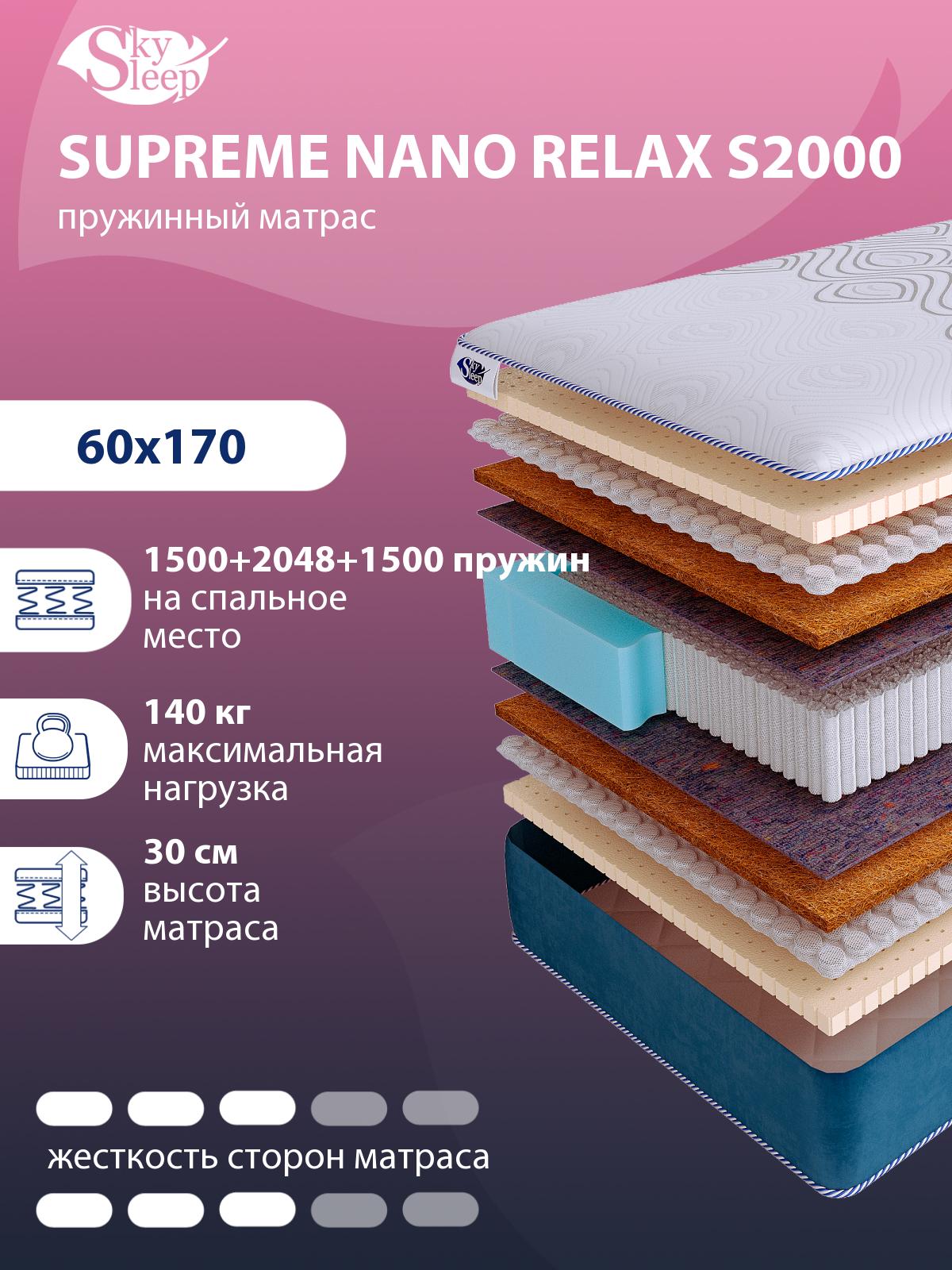Матрас SkySleep SUPREME NANO RELAX S2000